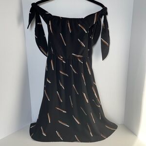 Xhilaration Black Off the Shoulder Dress